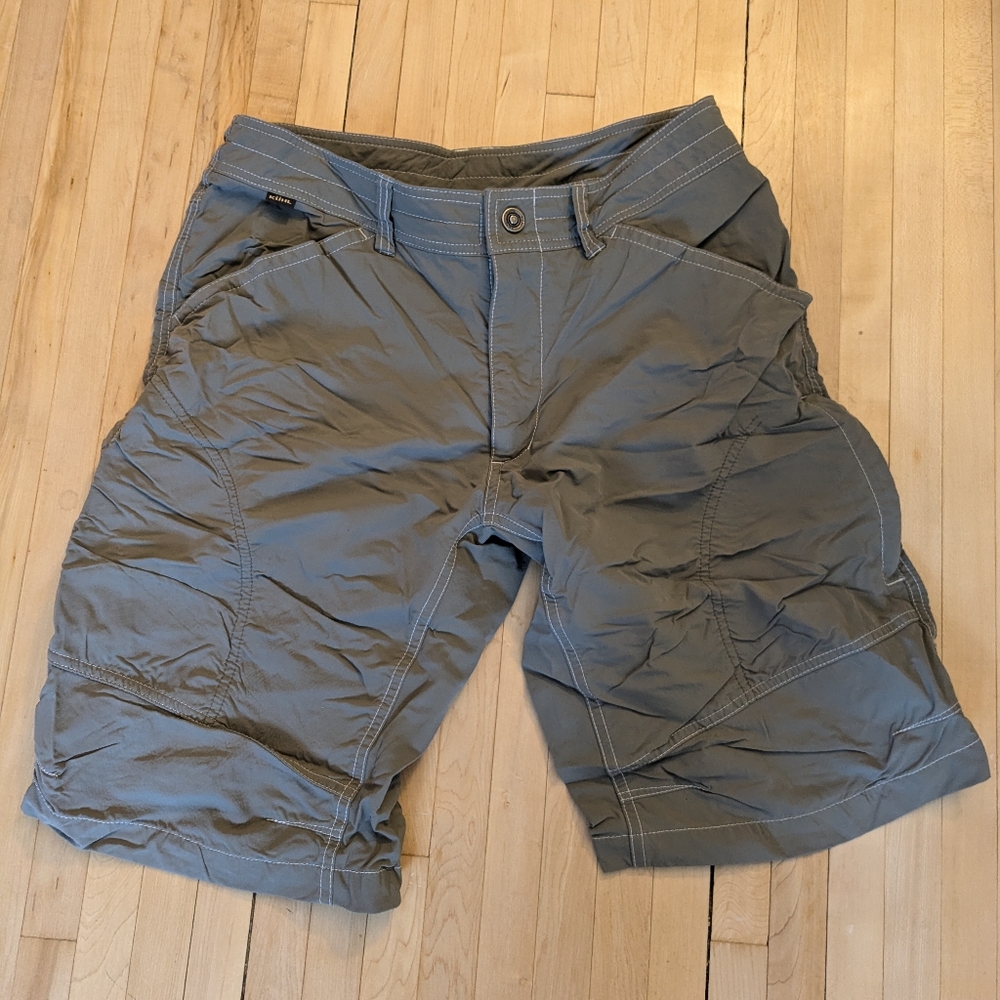 Men's Kuhl Renegade Hiking Shorts, size 32, khaki.
